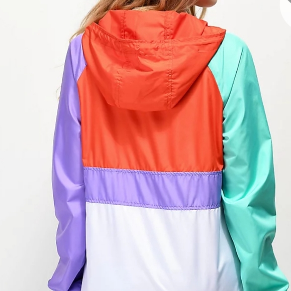 90's color block style annorack pullover - Picture 2 of 5